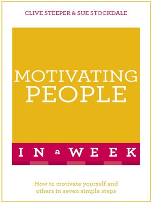 cover image of Motivating People in a Week: Teach Yourself